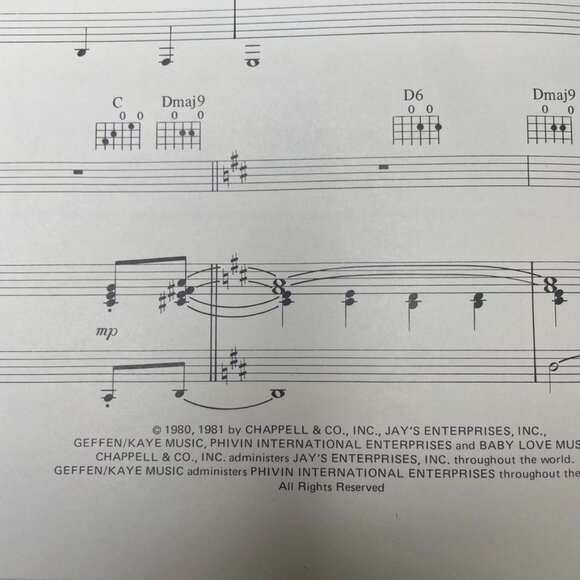 United Together Aretha Franklin Vintage Sheet Music 1981 u - Picture 6 of 6